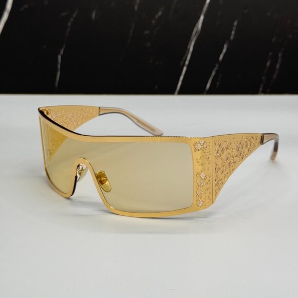 NEW DOLCE&GABBANA DG2317 02/71 GOLD/BLACK SUNGLASSES DG2317 0271 EYEWEAR - Picture 4 of 13